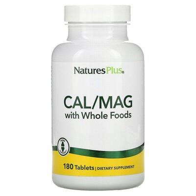 Кальций и магний Nature's Plus Source of Life Cal/Mag, 180 таблеток