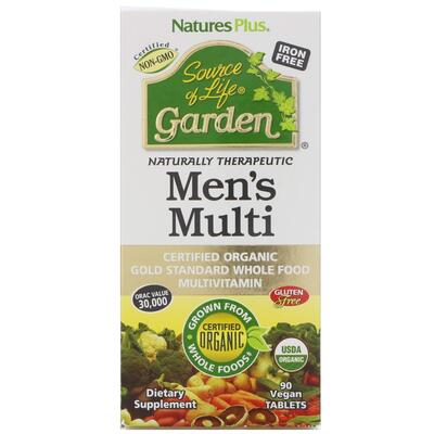 Мультивитамины для мужчин Nature's Plus Source of Life Garden Men's Multi, 90 таблеток