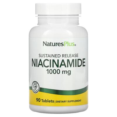 Ниацинамид Nature's Plus Niacinamide 1000 мг, 90 капсул