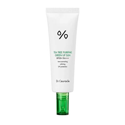 Крем для лица солнцезащитный Dr.Ceuracle Tea Tree Purifine от покраснений с экстрактом чайного дерева, SPF50+/PA++++, 50 мл