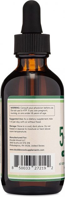 5-HTP Double Wood 5-HTP Liquid Drops, 60 мл