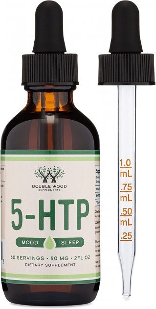 5-HTP Double Wood 5-HTP Liquid Drops, 60 мл