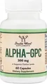 Альфа-гліцерилфосфорілхолін Double Wood Alpha GPC 300 мг, 60 капсул