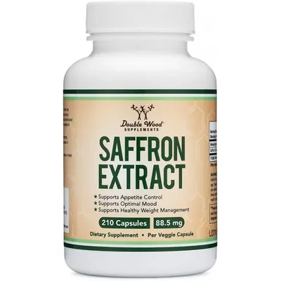Екстракт шафрану Double Wood Saffron Extract  88,5 мг, 210 капсул