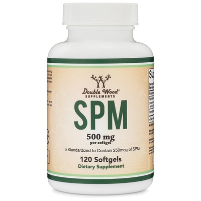 Добавка Double Wood SPM (Pro Resolution Mediators) 500 мг, 120 гелевых капсул