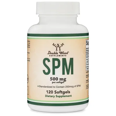 Добавка Double Wood SPM (Pro Resolution Mediators) 500 мг, 120 гелевих капсул