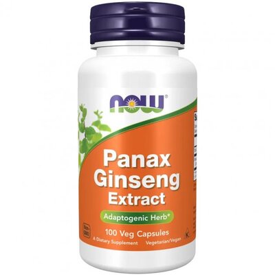 Экстракт женьшеня NOW Panax Ginseng Extract, 100 капсул