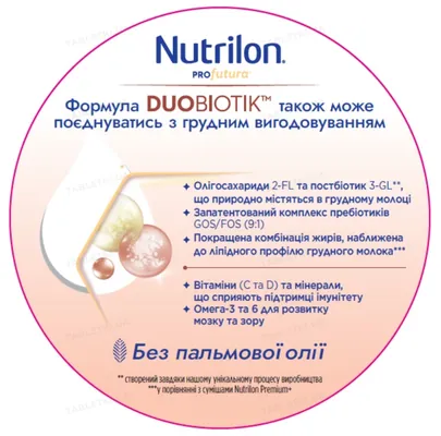 Суміш суха молочна Nutrilon Profutura 3 для харчування дітей від 12 до 24 місяців, 800 г