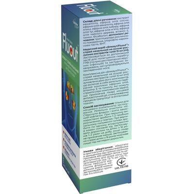 Флюаут Solution Pharm спрей для носа на основе растительных экстрактов и масел по 15 мл во флак.