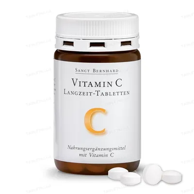 Вітамін С пролонгованої дії Sanct Bernhard Vitamin-C 300 мг, 120 таблеток