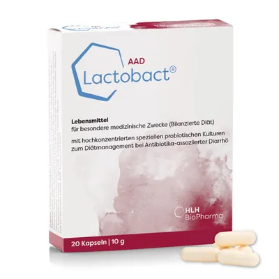 Пробіотики Sanct Bernhard Lactobact AAD, 20 капсул