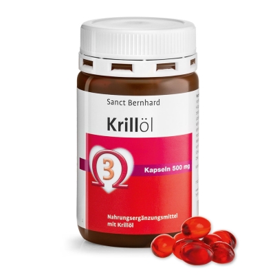 Омега-3 из Криля Sanct Bernhard Omega-3 500 мг (EPA 85 mg, DHA 40 mg) 90 капсул