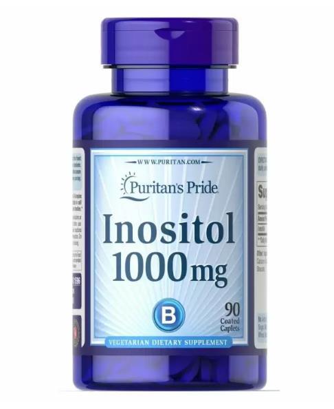 Інозитол Puritan's Pride Inositol 1000 мг, 90 каплет