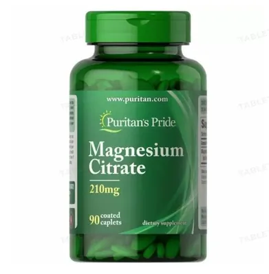 Магній цитрат Puritan's Pride Magnesium Citrate 210 мг, 90 каплет
