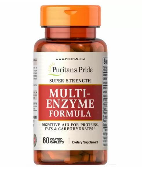 Мульти энзимы Супер cила Puritan's Pride Multi Enzyme Super Strength, 60 каплет