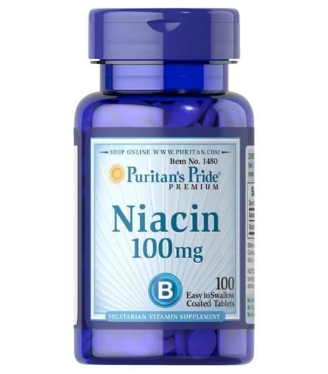 Ниацин Puritan's Pride Niacin 100 мг, 100 таблеток