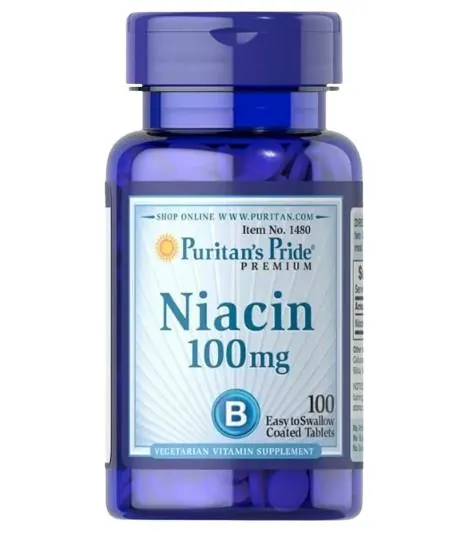 Ніацин Puritan's Pride Niacin 100 мг, 100 таблеток
