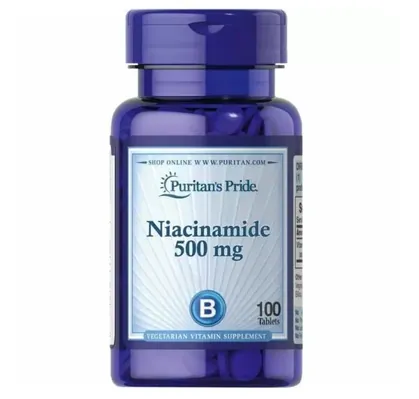Ніацинамід Puritan's Pride Niacinamide 500 мг, 100 таблеток