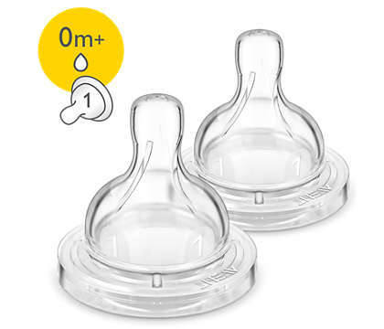 Соска силиконовая Philips Avent Classic SCF631/27, 1 отверстие, от 0 месяцев, 2 шт
