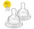 Соска силіконова Philips Avent Classic SCF631/27, 1 отвір, від 0 місяців, 2 шт