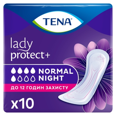 Прокладки урологические Tena Lady Normal Night, 10 штук