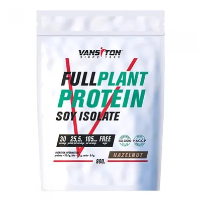 Протеїн соєвий ізолят Vansiton Full Plant Protein, лісовий горіх, 900 г