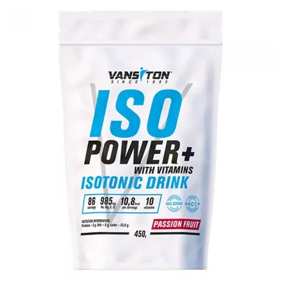 Ізотонік Vansiton ISO Power+ маракуйя, 450 г