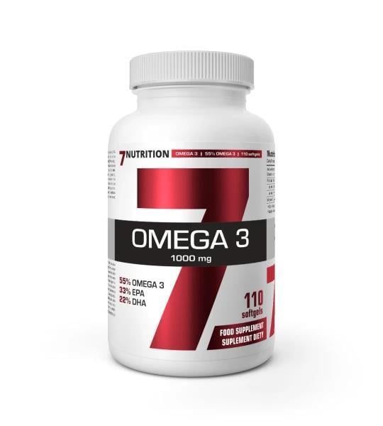 Омега 3 7Nutrition Omega-3 1000 мг 55% (330 мг EPA 220 мг DHA), 110 капсул