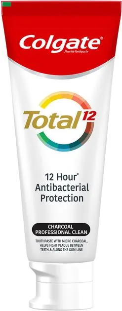 Зубна паста Colgate Total 12 Charcoal антибактеріальна з деревним вугіллям, 75 мл