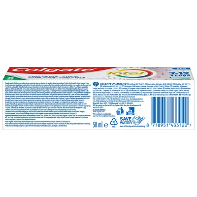 Зубна паста Colgate Total Kids дитяча 7-12 років, 50 мл