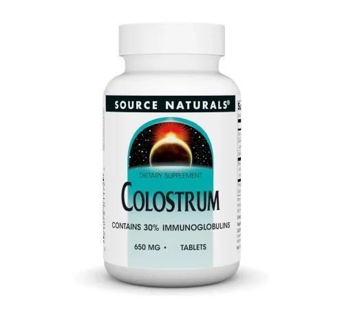 Коллострум (молозиво) Source Naturals Colostrum 650 мг, 30 таблеток