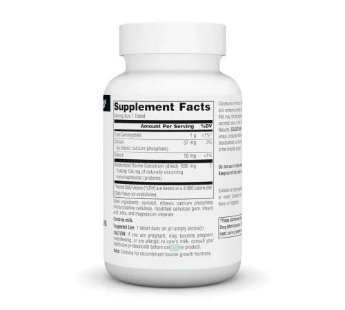 Коллострум (молозиво) Source Naturals Colostrum 650 мг, 30 таблеток