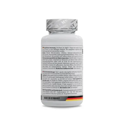 Альфа-ліпоєва кислота та вітамін С MST Nutrition Alpha Lipoic Acid with Vitamin C 200 мг, 60 капсул