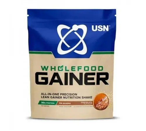 Гейнер USN Wholefood Gainer шоколад, 1 кг