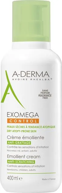 Крем для обличчя і тіла A-Derma Exomega Control пом'якшуючий, 400 мл