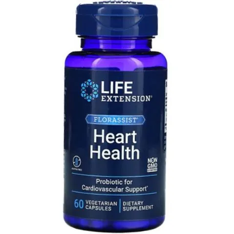 Пробіотик для серця Life Extension Florassist Heart Health, 60 веганських капсул