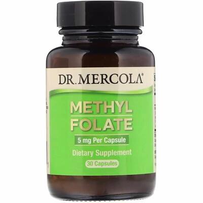 Метилфолат Dr. Mercola Methyl Folate 5 мг, 30 капсул