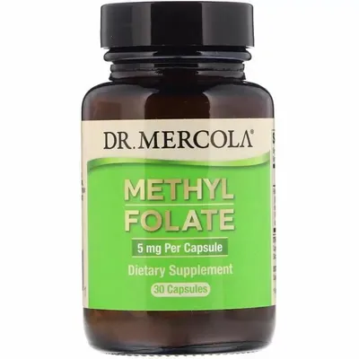 Метилфолат Dr. Mercola Methyl Folate 5 мг, 30 капсул
