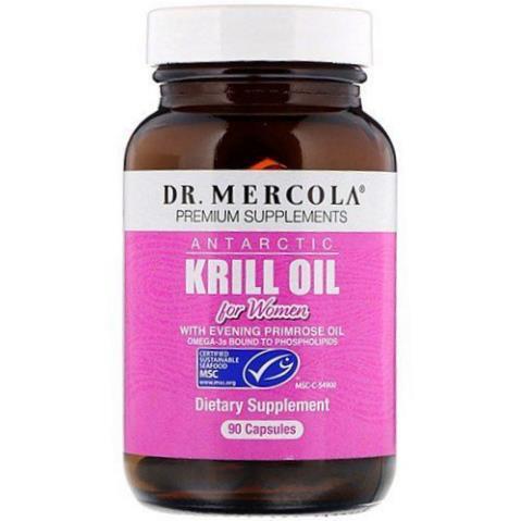 Олія криля для жінок Dr. Mercola Antarctic Krill Oil for Women, 90 капсул