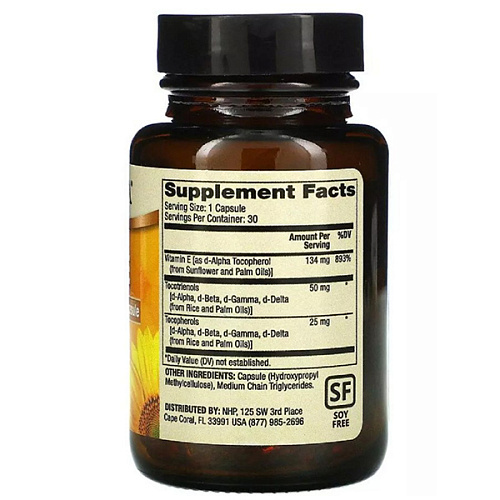 Витамин Е Dr. Mercola Vitamin E, 30 капсул