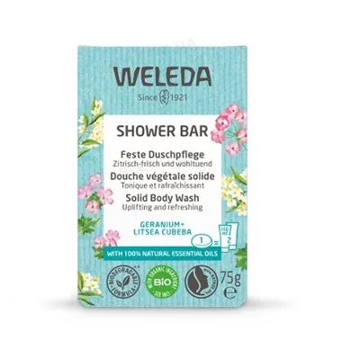 Мило для душу Weleda Shower Bar Твердий арома-бар Герань та Літсеа Кубеба, 75 г