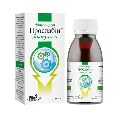 Прослабін-лактулоза фітосироп по 100 мл у флак.