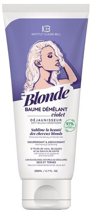 Бальзам для волосся Institut Claude Bell Blonde Detangling фіолетовий відтінок для світлого волосся, 200