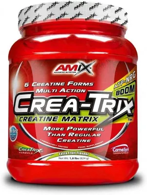 Креатиновий комплекс із вуглеводами Amix Nutrition Crea-Trix фруктовий пунш, 824 г