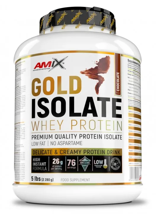 Протеїн сироватковий ізолят Amix Nutrition Gold Isolate Whey Protein шоколад, 2280 г