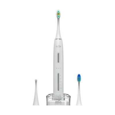 Электрическая зубная щетка Vega VT-800B Sonic Smart Vega Pro звуковая, белая