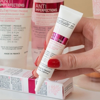 Средство для лица Evoluderm против несовершенств кожи с экстрактом розового грейпфрута для всех типов кожи, 15 мл