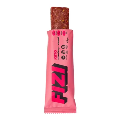 Батончик низьковуглеводний Fizi Keto полуниця та мигдаль, 45 г