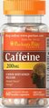 Кофеин Puritan's Pride Caffeine 200 мг, 60 капсул