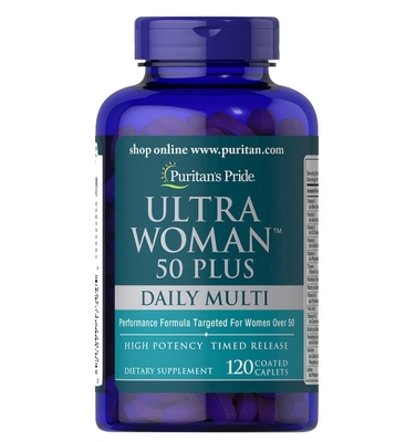 Комплекс Puritan's Pride Ultra Woman 50 Plus Daily Multi Timed Release, 120 каплет